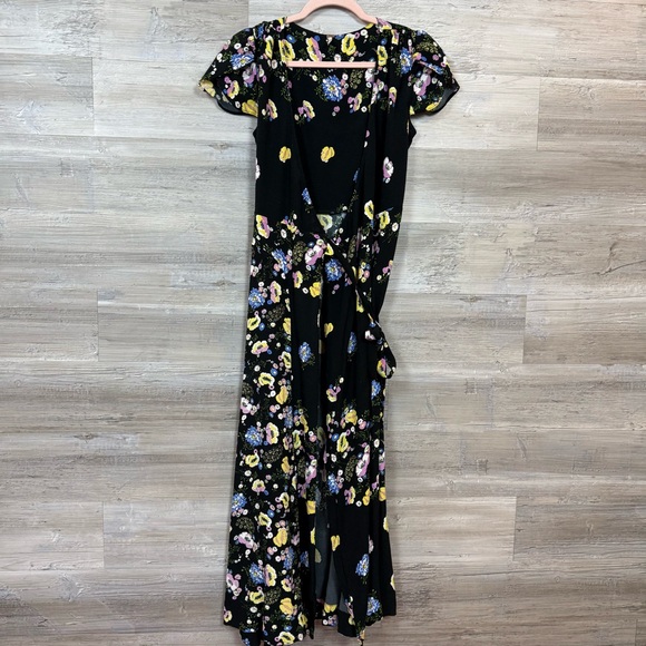 Free People Boho Floral Wrap Maxi Dress | Tulip Sleeves | XS - Picture 9 of 9
